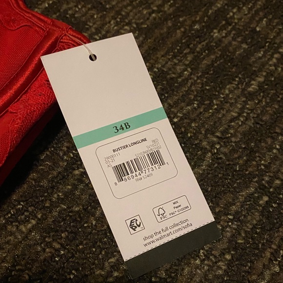 Sofia Vergara Line Red Lace Bustier - Picture 4 of 5